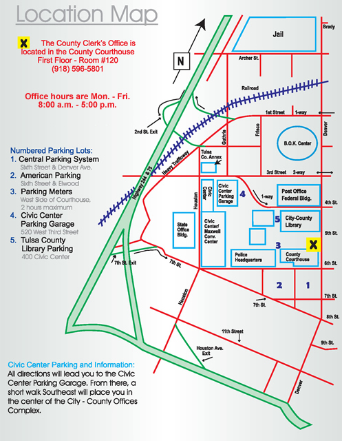 Map to Courthouse